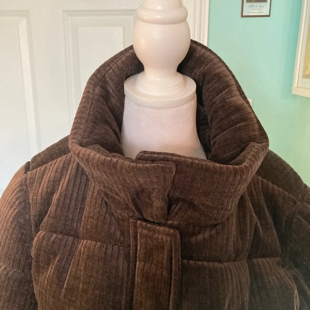 Brown Corduroy Puffer Jacket_4